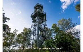 Wilzenberg Turm bei blauem Himmel im Sauerland