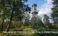 Blick auf den Wilzenberg Turm bei gutem Wetter